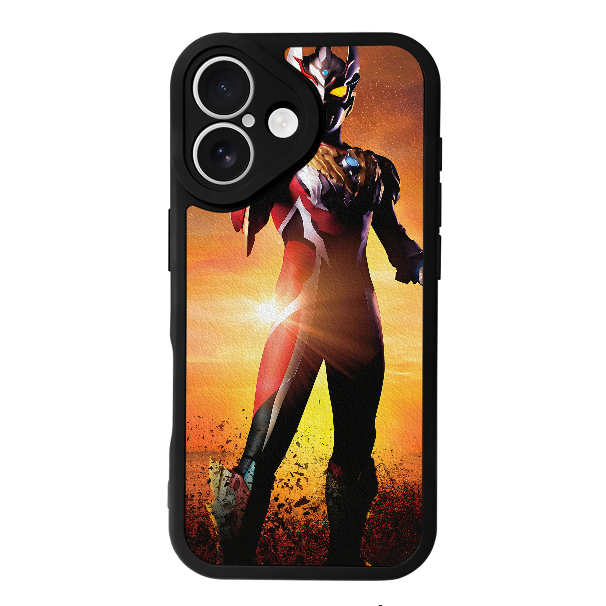 （画像用） ウルトラマン Ultraman 【iPhone 16シリーズ対応】シリコンスマホケース（レザー調） 材質：シリコン